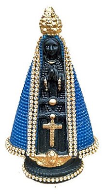 Nossa Senhora Aparecida com Strass Decorativo 25cm