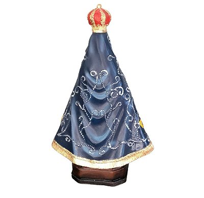 Nossa Senhora Aparecida De 20cm Modelo Resina Italiana