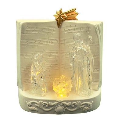 Presépio Italiano Porcelanado Com Luz (25cm)