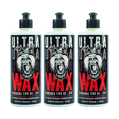 3x Ultra Wax - Cera Premium Importada