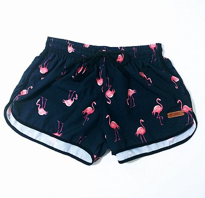 shorts feminino FLAMINGO preto