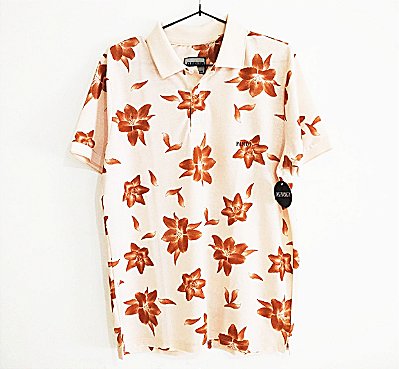 Polo FLORAL laranja - FINDI®