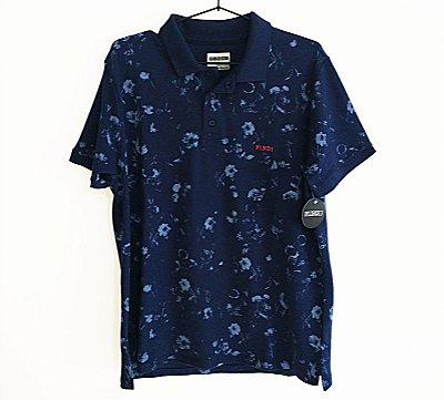 Polo FLORAL azul - FINDI®