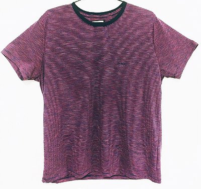 Camiseta STRIPES vermelha/azul