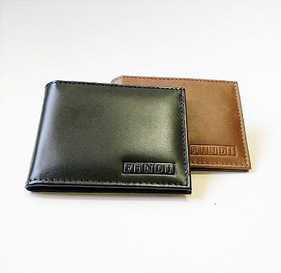 carteira de couro MASCULINA