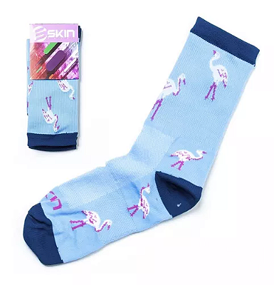 MEIA SKIN SPORT FLAMINGO AZ/ROSA 35/39