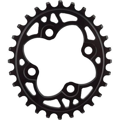 COROA AB MTB 28T OVAL 64BCD PRETA