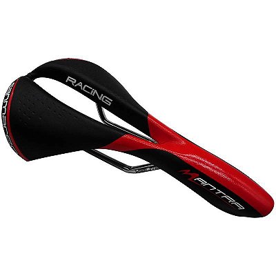 SELIM SELLE SAN MARCO MANTRA RACING PRETO/VERMELHO MICROFEEL XSILITE RAIL