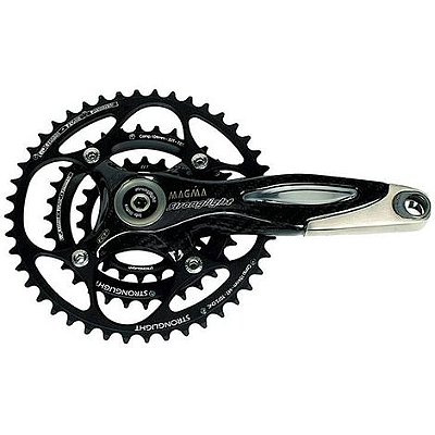 PEDIVELA STRONGLIGHT MTB MAGMA 170 175MM 22/32/44 PRETO