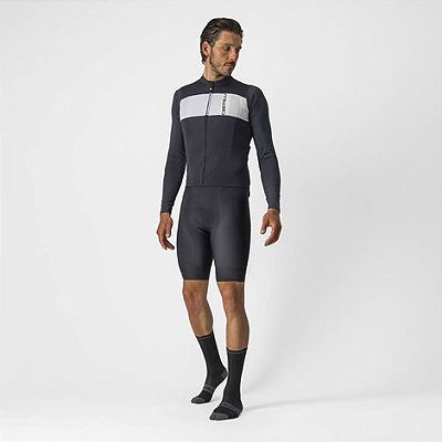 CAMISA CASTELLI MEN - PROLOGO 7 LONG SLEEVE - LIGHT BLACK/TAM M