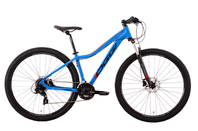 BICICLETA OGGI FLOAT 5.0 HDS - AZUL/VERMELHO