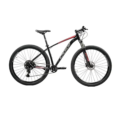 BICICLETA OGGI BIG WHEEL 7.0 2026 - PRETO/VERMELHO -ESTA BICICLETA TEM 14 MESES DE SEGURO GRATIS