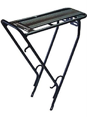 Bagageiro Giant Rack com suporte para bomba-Preto