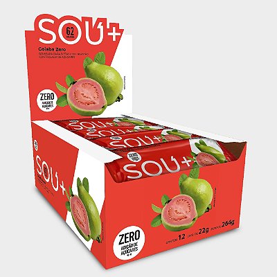 Goiabinha Zero Açúcar 264g (12 uni. de 22g cada) - SOU +