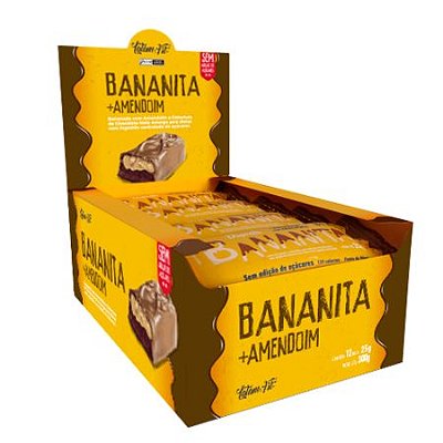 Banana + Amendoim + Chocolate -  Zero Açúcar  300g (12 uni. de 25g cada) - Latam Fit
