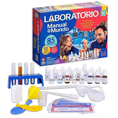 Laboratório Manual Do Mundo Infantil 85 Experiências - Nig Brinquedos Educativo Pedagógico Didático