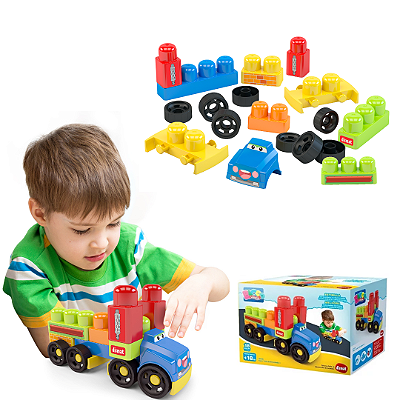 Super Truck da Blocolandia Caminhão Blocos 18peças Dismat