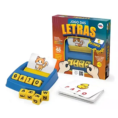 Jogo Das Letras Brinquedo Educativo Pedagógico Pakitoys
