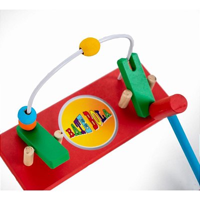 Bate Bola Brinquedo Pedagógico Educativo em MDF