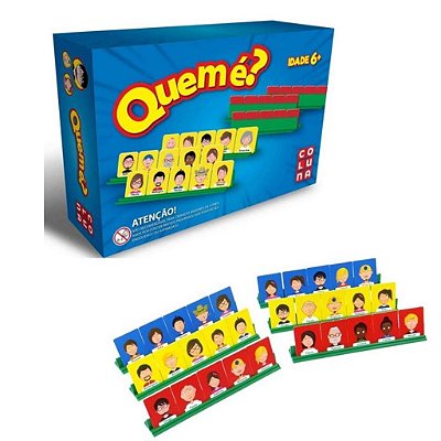Jogo de mesa Quem é? Estilo Cara a Cara Coluna