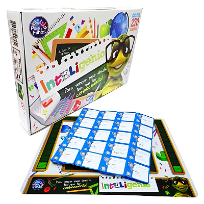 Jogo de Tabuleiro Inteligênio 270 Cartas Pais e Filhos