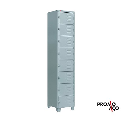 Roupeiro de Aço para Vestiário 8 Portas Mini FT