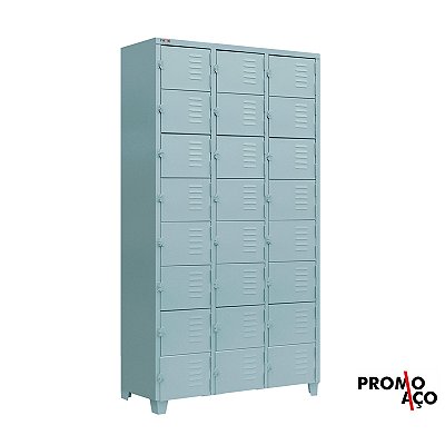 Roupeiro de Aço para Vestiário 24 Portas Mini FT