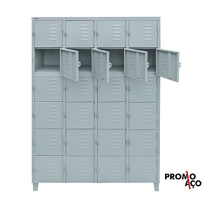 Roupeiro de Aço para Vestiário 24 Portas Mini FT