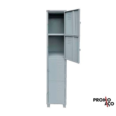 Roupeiro de Aço para Vestiário 4 Portas Pequenas FT