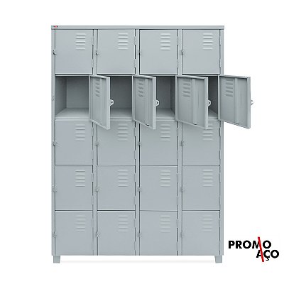 Roupeiro de Aço para Vestiário 20 Portas Pequenas FT