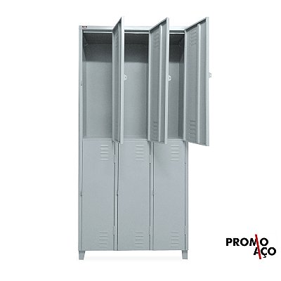 Roupeiro de Aço para Vestiário 6 Portas Grandes FT