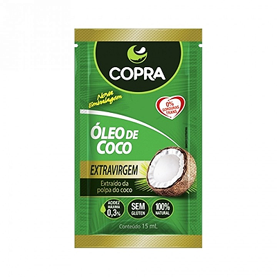 OLEO DE COCO SACHE COPRA EXTRAVIRGEM ORG 15ML