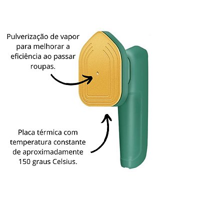 Mini ferro para viagem/ praticidade para passar roupas