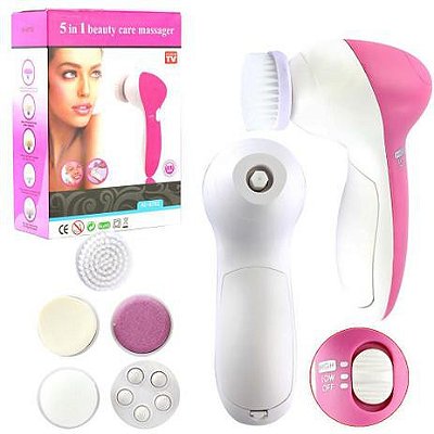 Escova Elétrica Limpeza/ Massageadora Facial 5 Em 1