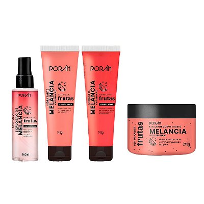Kit Completo com Body Splash Bem me Quero Melancia Porán