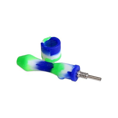 Coletor de Néctar Silicone - Mix Verde Branco Azul