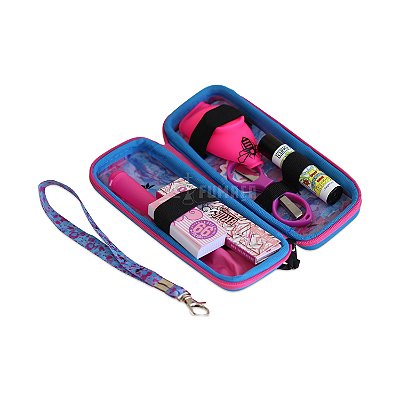 Kit Puff Case Slim Colors - Mix Rosa Azul