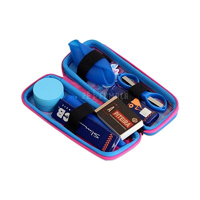 Kit Puff Case Slim Colors - Mix Azul Rosa