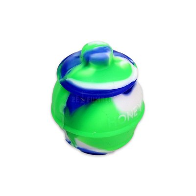 Slick Container Pote de Mel 35 ml - Verde Branco Azul