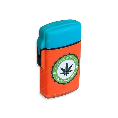 Isqueiro Maçarico Zengaz Medical Marijuana - Mix Laranja Azul I