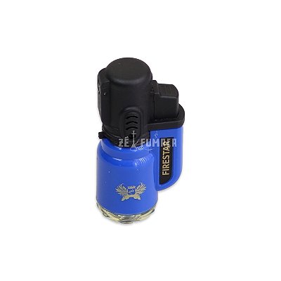 Isqueiro Maçarico Firestar (1 Chama) - Azul Sólido