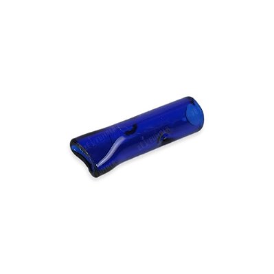 Piteira de Vidro Curta 8 mm - Ponta Chata (Azul)