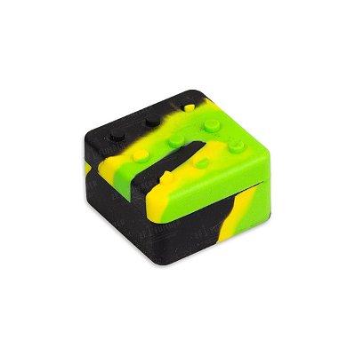 Slick Container LEGO 26 ml com Divisória - Preto Amarelo Verde