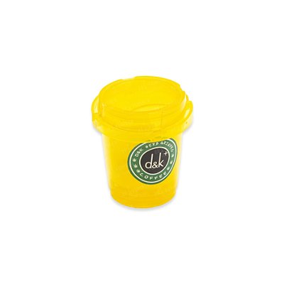 Dichavador de Plástico POT Grinder D&K Copo Coffee - Amarelo