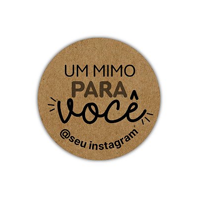 120 Adesivos - Um Mimo Pra Você 2 (kraft)