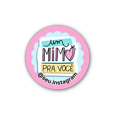 48 Adesivos c/ Instagram - Um Mimo Pra Você