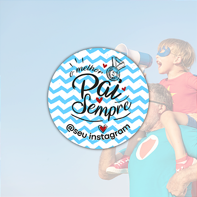 48 Adesivos Dia dos Pais - Modelo 2