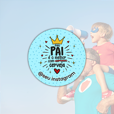 48 Adesivos Dia dos Pais - Modelo 5