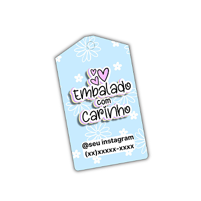 100 Tags - Embalado com Carinho