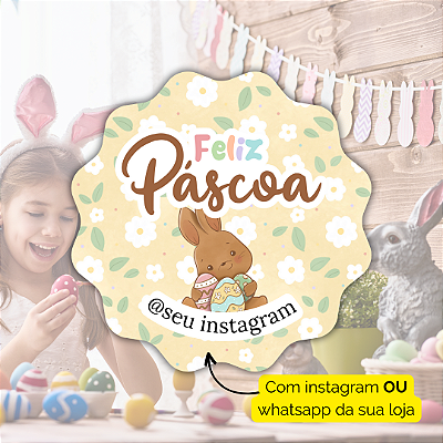 48 Adesivos Páscoa 2024 - Modelo 1